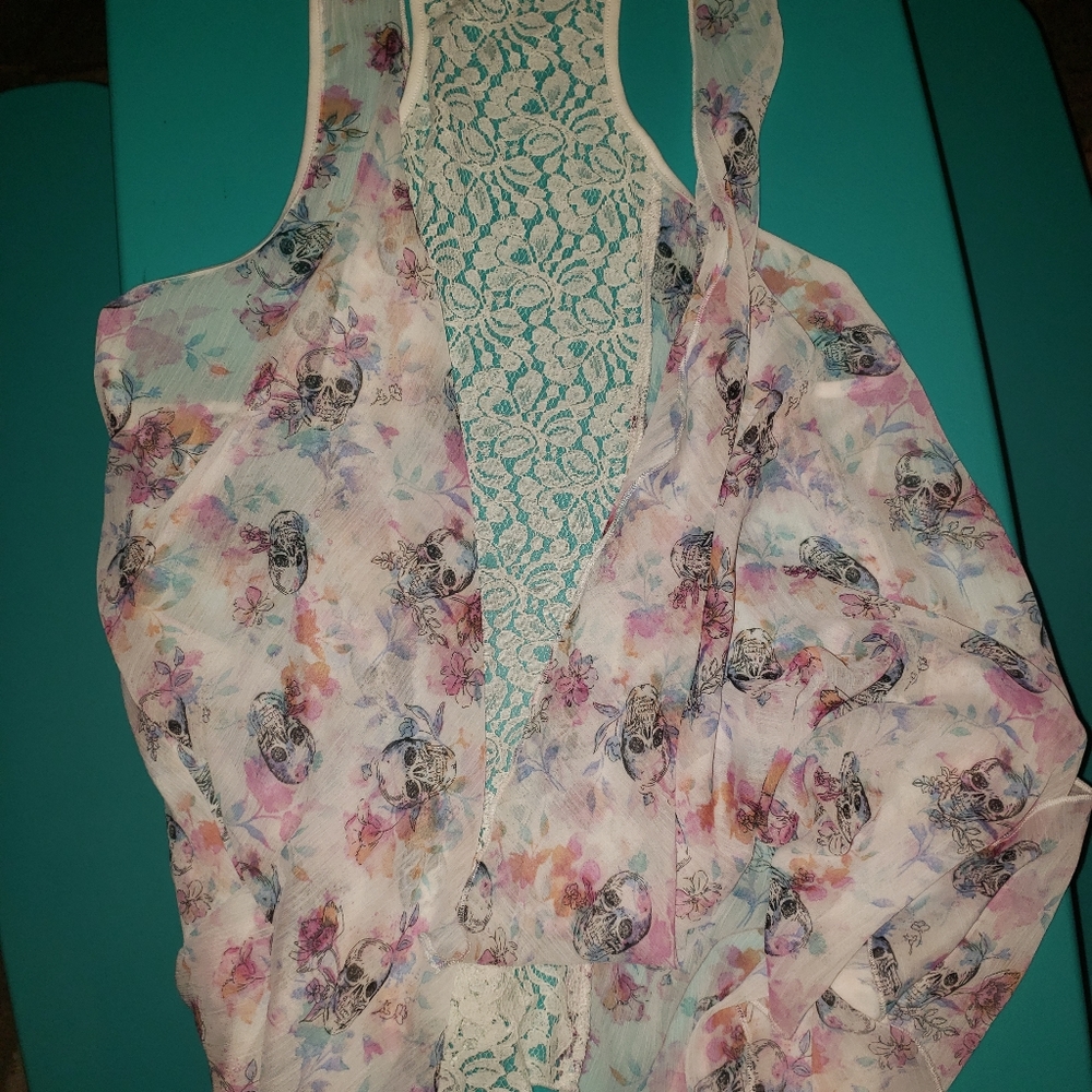 Torrid skull kimono